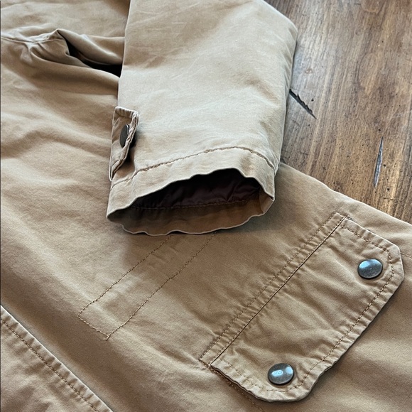 Forever 21 Tan Utility Jacket with Faux Fur Hood - Picture 8 of 16